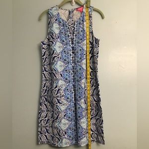 Lilly Pulitzer Navy and White Sleeveless Mini Dress